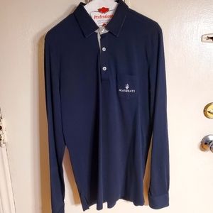 Maserati Logo polo long sleeves shirt